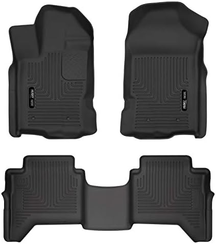 Husky Liners - Weatherbeater | เหมาะกับ 2019 - 2023 Ford Ranger Supercrew Cab, Front & 2nd Seat Floor Liners